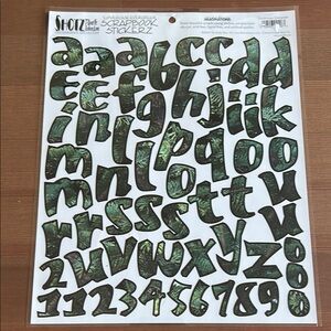 Shotz Danielle Johnson “Lowercase Evergreen” Scrapbook Alphabet